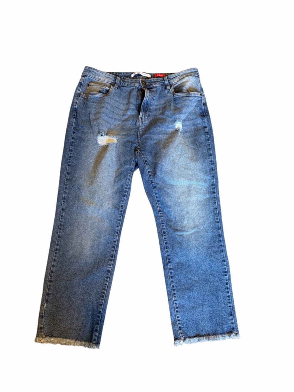 Celebrity Pink Medium Blue Wide-Leg Distressed Jeans- Size 18, Women’s - Picture 2 of 3
